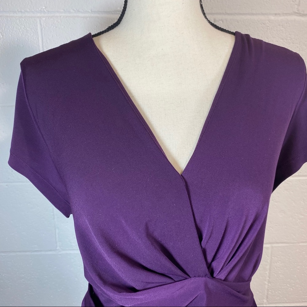 Merona Purple Faux Wrap Sleeveless blouse